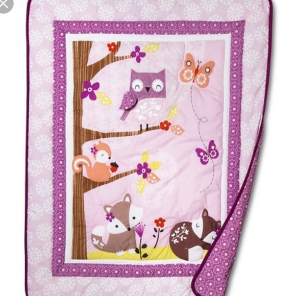 Bedtime Originals Lavender Wood Baby Bedding - Picture 2 of 8